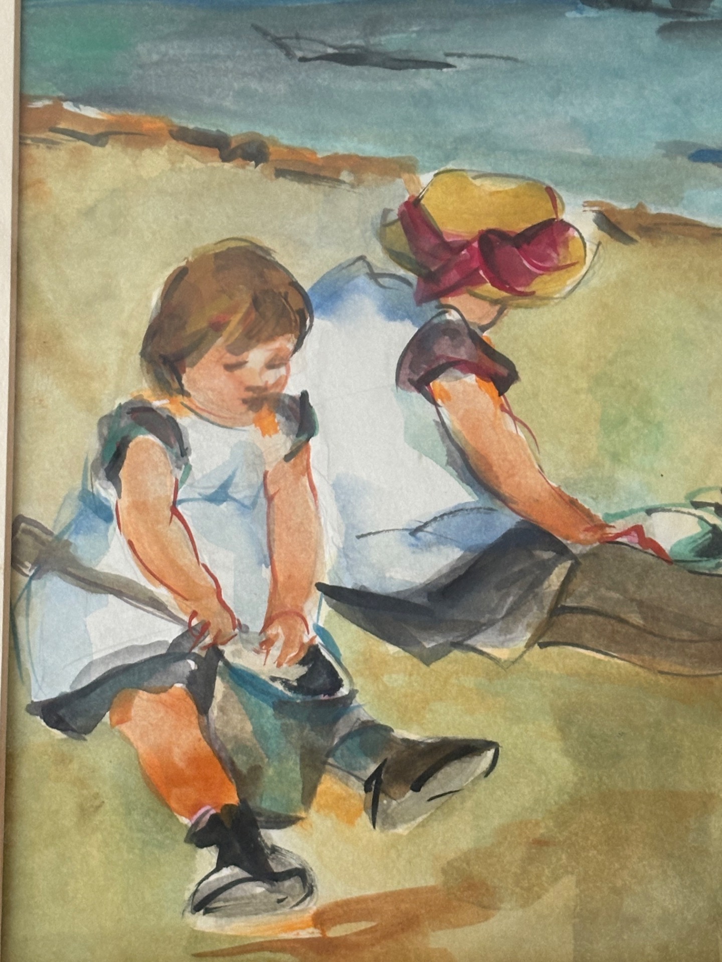 Reproduction-Mary Cassatt -water color 